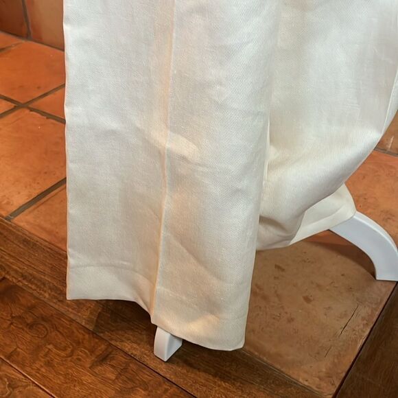 MaxMara Boemia Linen/Twill Pantsuit, Ivory, size 10 - Picture 11 of 16